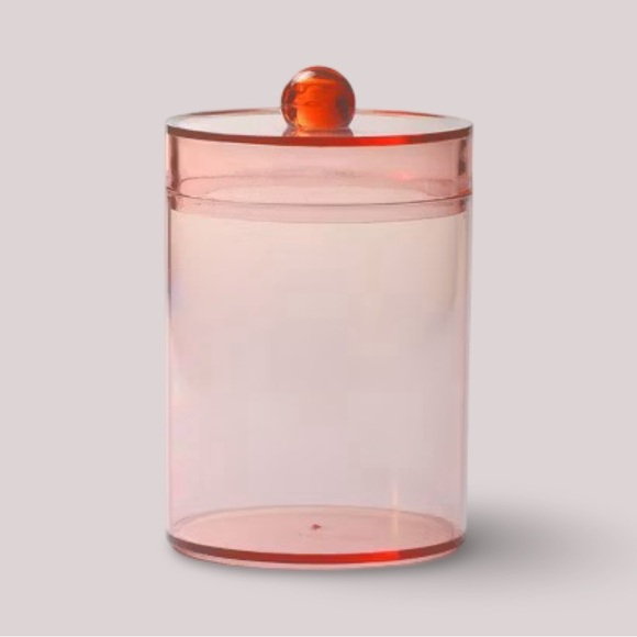 NEW Set of 20 pink acrylic canisters from Target - Picture 2 of 3